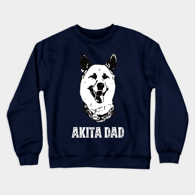 Akita Dad Crewneck Sweatshirt by DoggyStyles